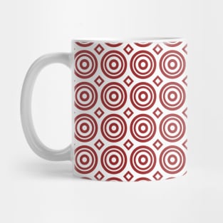 Circles and Diamonds Geometric Pattern Mug